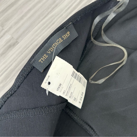 Nwt made in USA The Vintage Shop Black Mini Dress - Picture 6 of 11